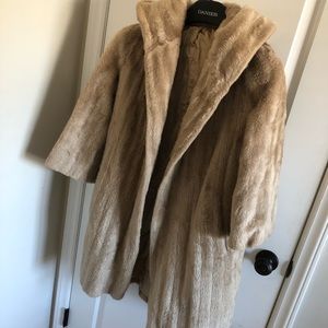 beautiful vintage faux fur dress coat